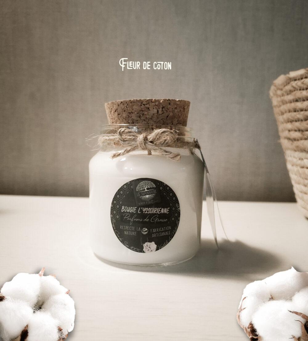 Bougie artisanale Fleur de Coton