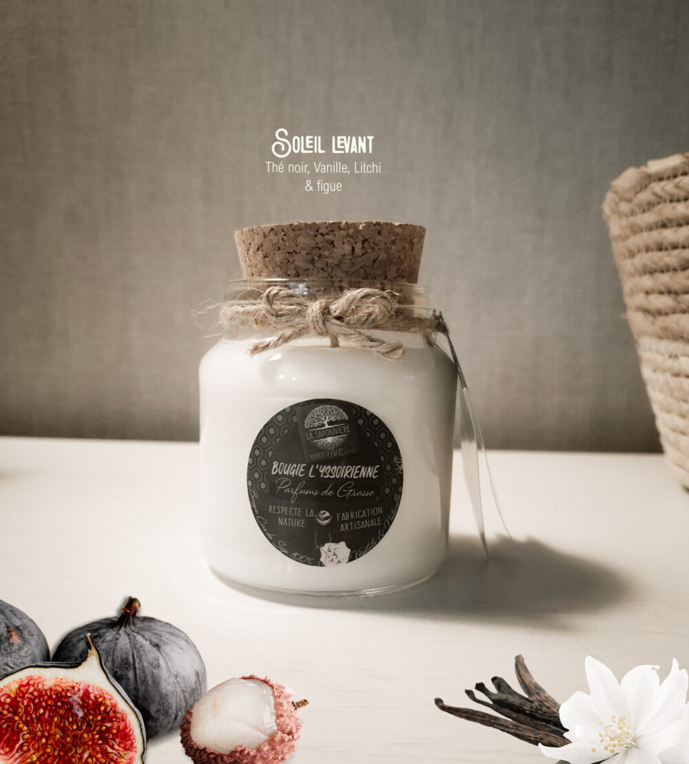 Bougie artisanale Soleil Levant